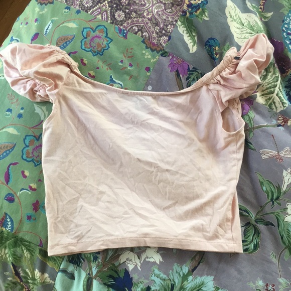 Forever 21 crop top ruffle sleeves - Picture 3 of 6